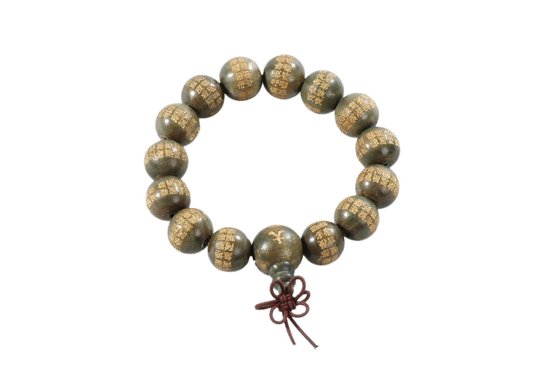 Braccialetto Shaolin In Legno con Incisioni