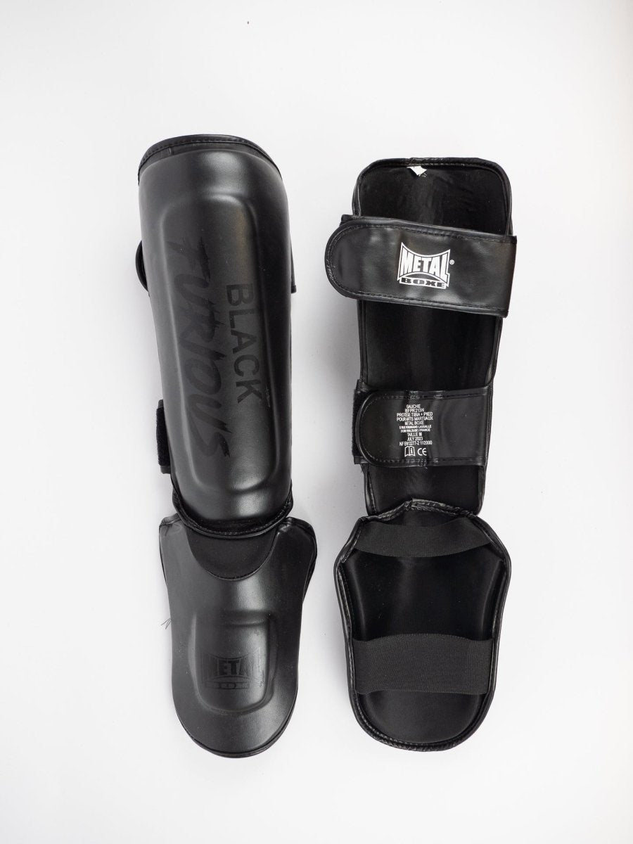 Paratibia Metal Boxe Furious Black – Leggerezza e Protezione - Fight Club Store