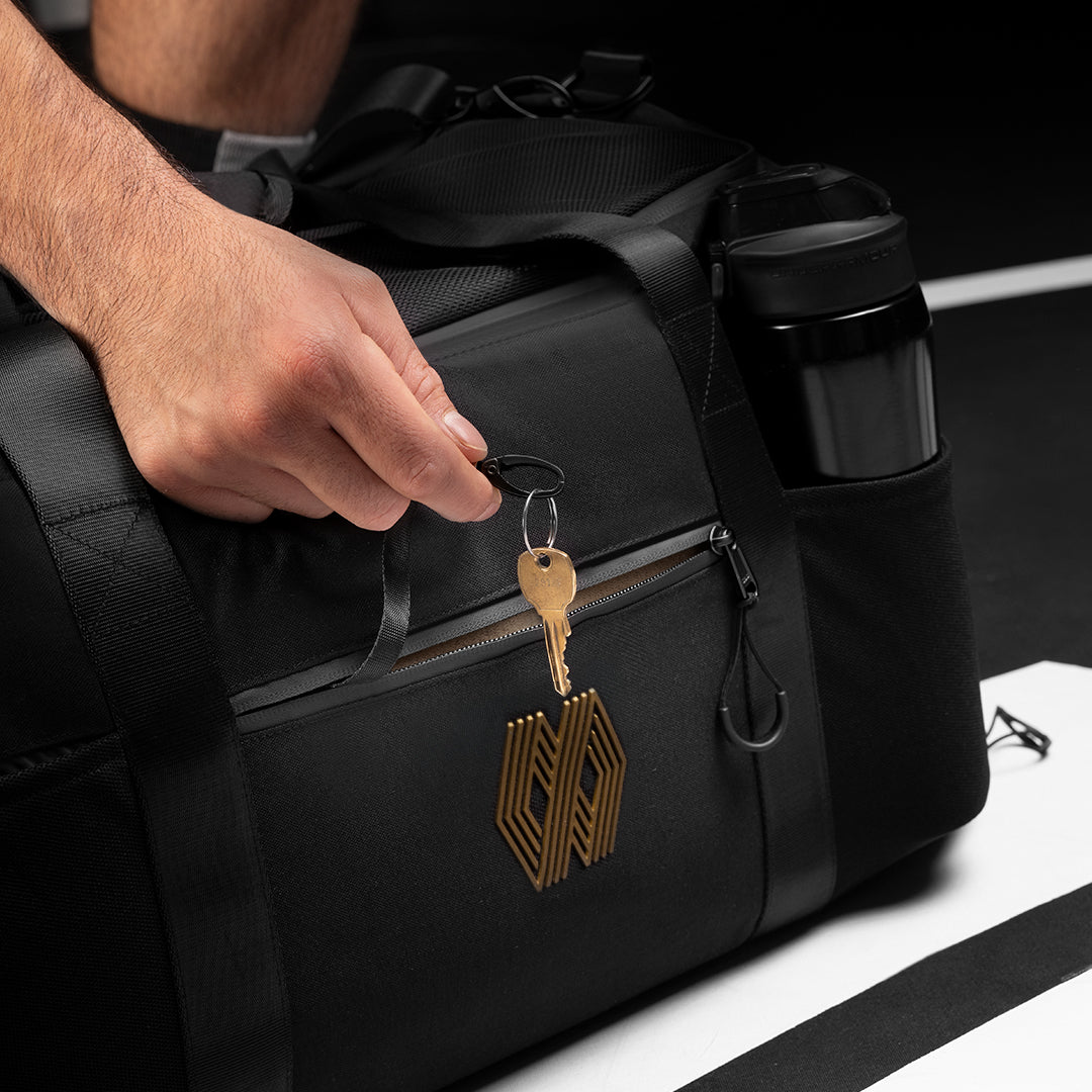 Vista posteriore del borsone Mayweather Airstream con cinghie in Cordura