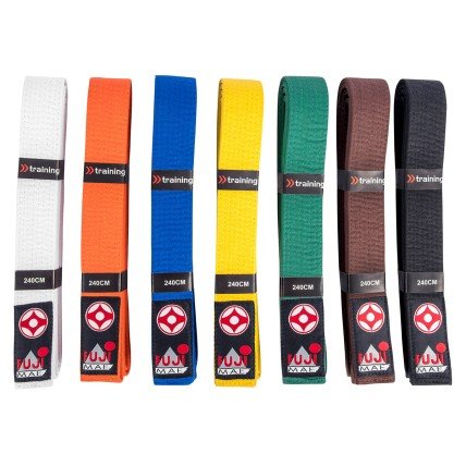 Centura profesionala din bumbac Kyokushin Fujimae disponibila in diverse marimi si culori