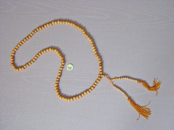 Collier traditionnel Shaolin de 108 perles en bois naturel parfumé