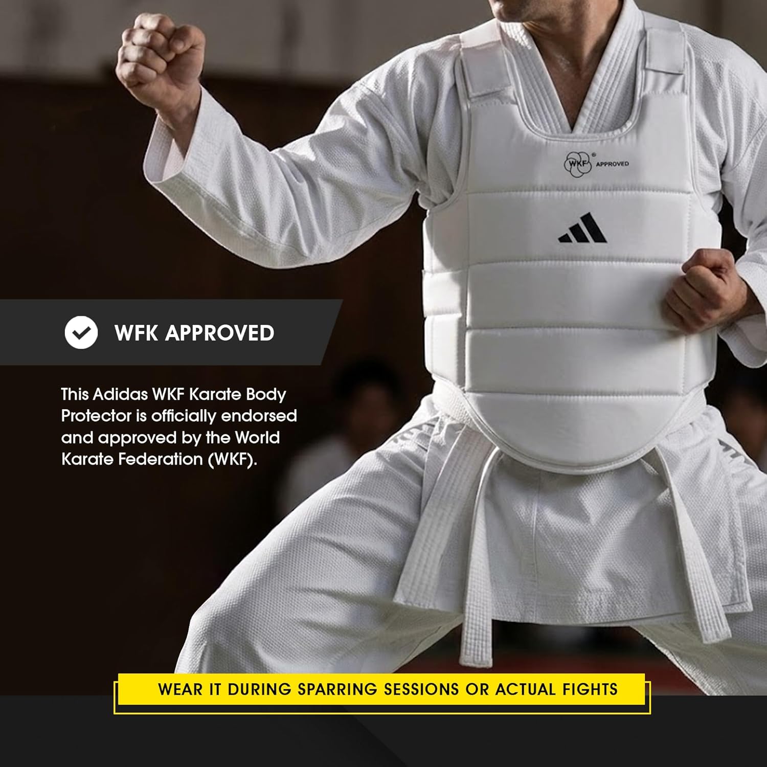 Plastron de karaté Adidas homologué WKF