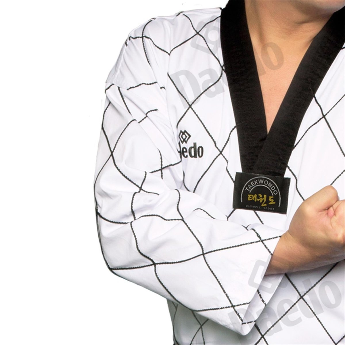 Dobok Master Daedo Bianco con Collo Nero - Fight Club Store