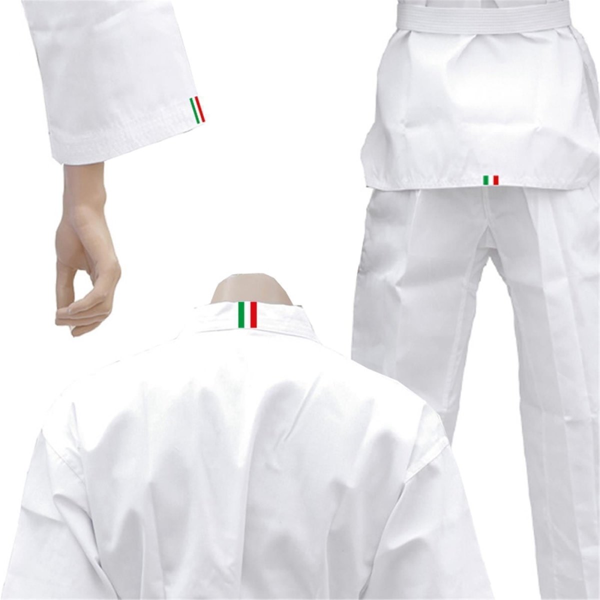 DOBOK Taekwondo Daedo Italia Collo Bianco WT - Fight Club Store