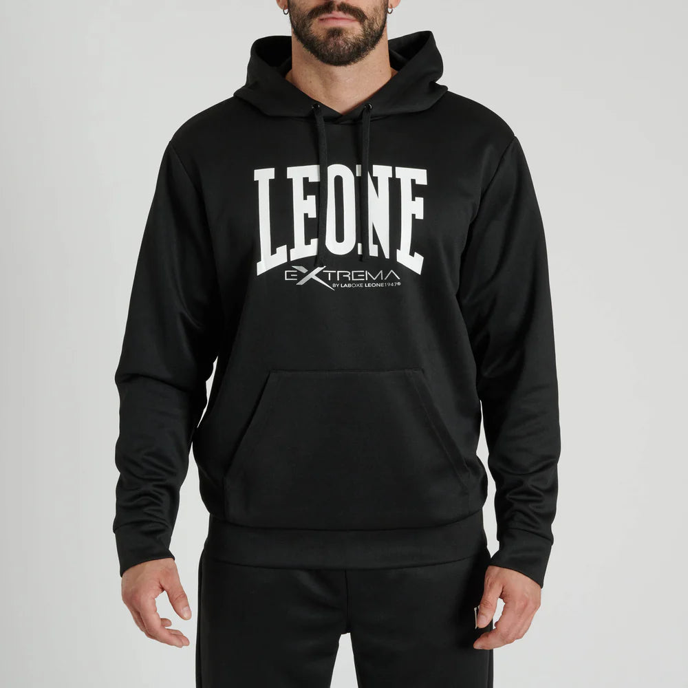 Felpa Leone Logo con Cappuccio