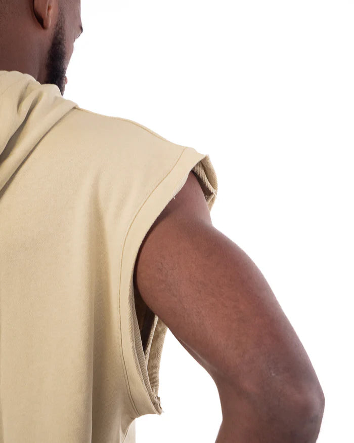 Felpa Smanicata con Cappuccio Metal Boxe – Loose Fit