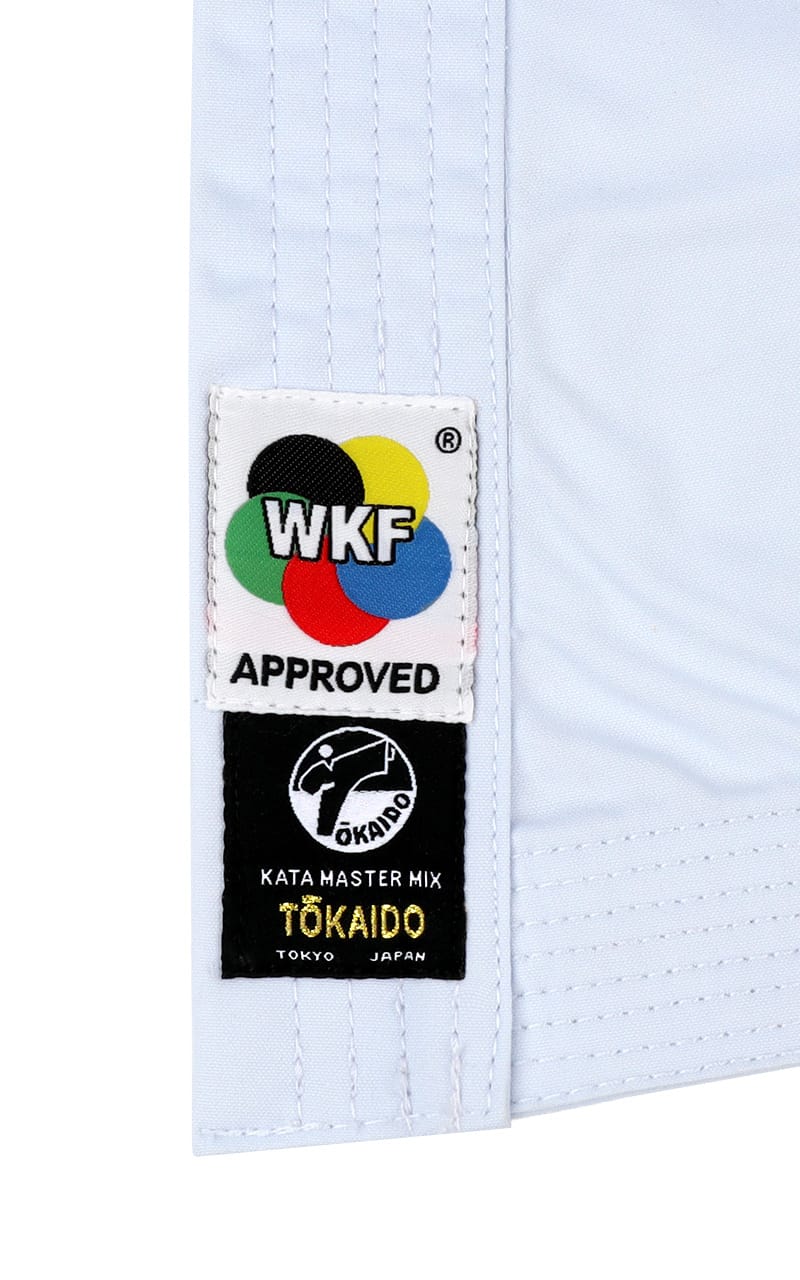 Giacca karategi Tokaido da kata.Approvata WKF ,stemma in fondo alla giacca