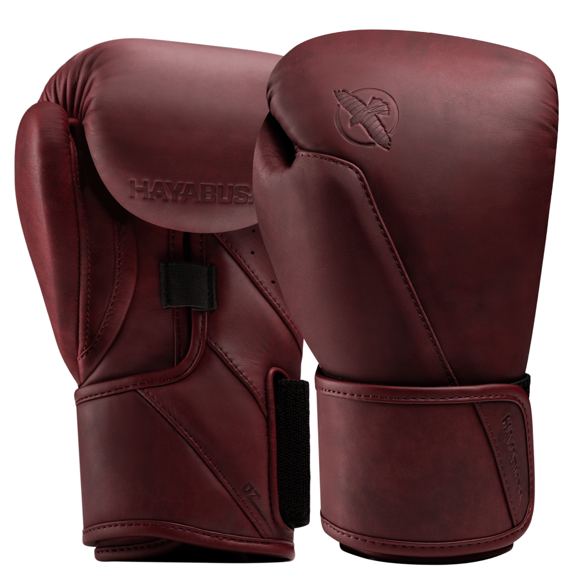 Paar Hayabusa T360 bokshandschoenen in cabernet bordeauxrood, elegantie en elite bescherming