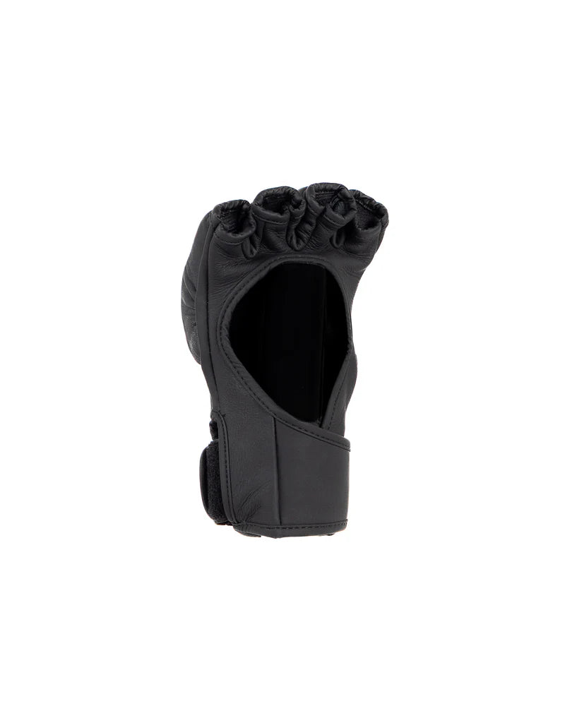 Vista del palmo dei guanti MMA Legacy, design senza pollice per grappling professionale