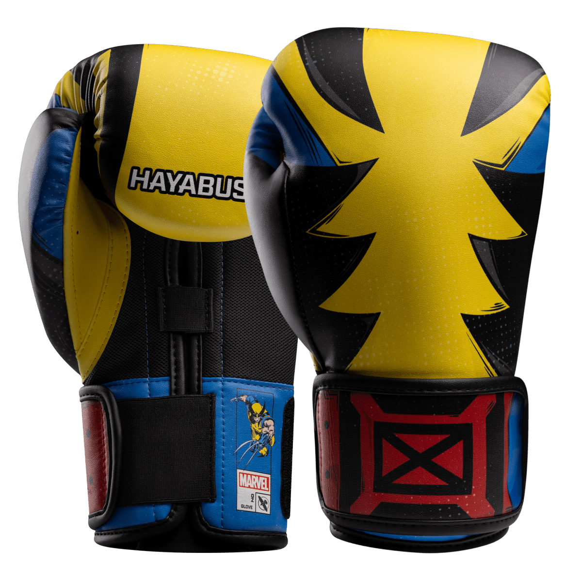 Pereche de mănuși de box Hayabusa Marvel Classic Wolverine galbene și negre