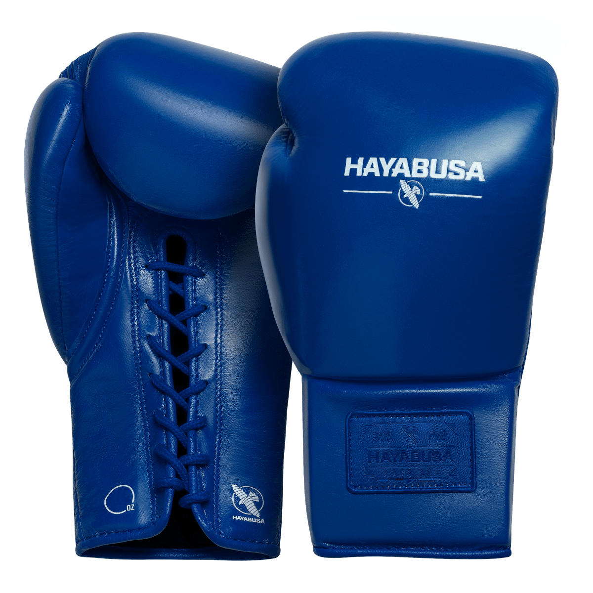 Paar kobaltblauwe Hayabusa Pro Lace bokshandschoenen, totaaloverzicht