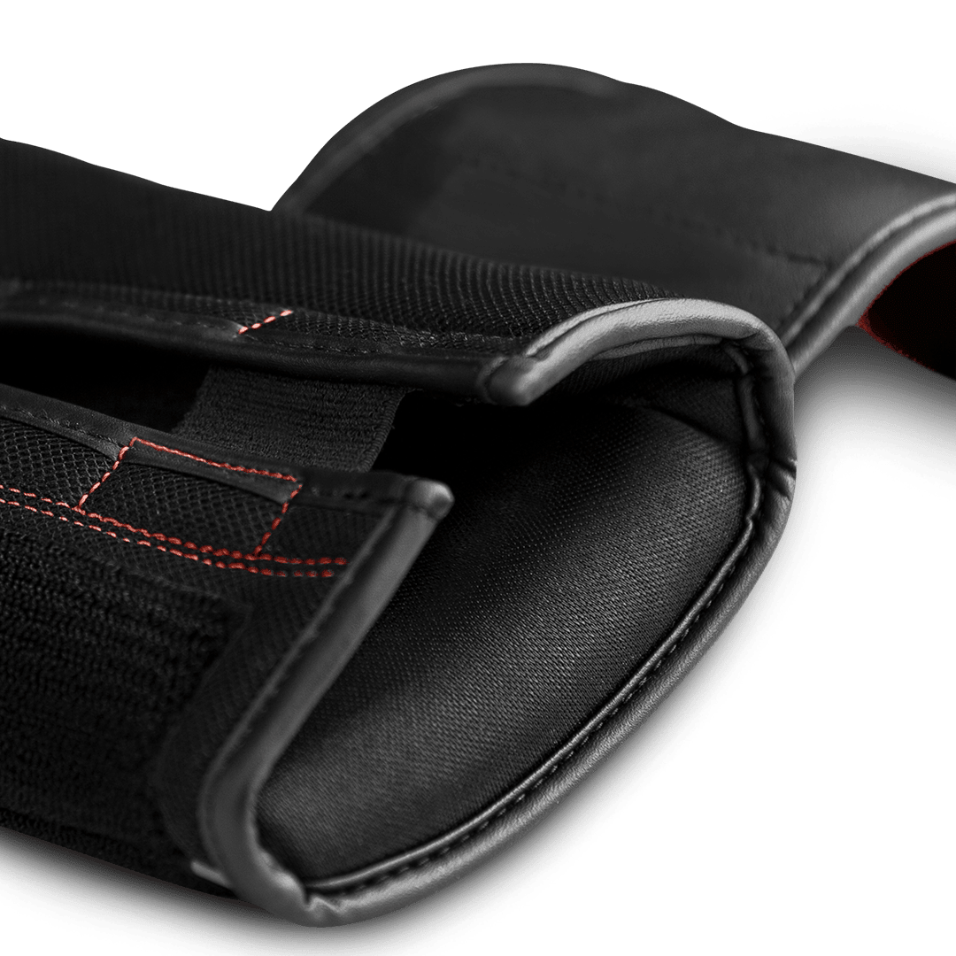 Shot of the safety closure of the red Hayabusa S4 glove