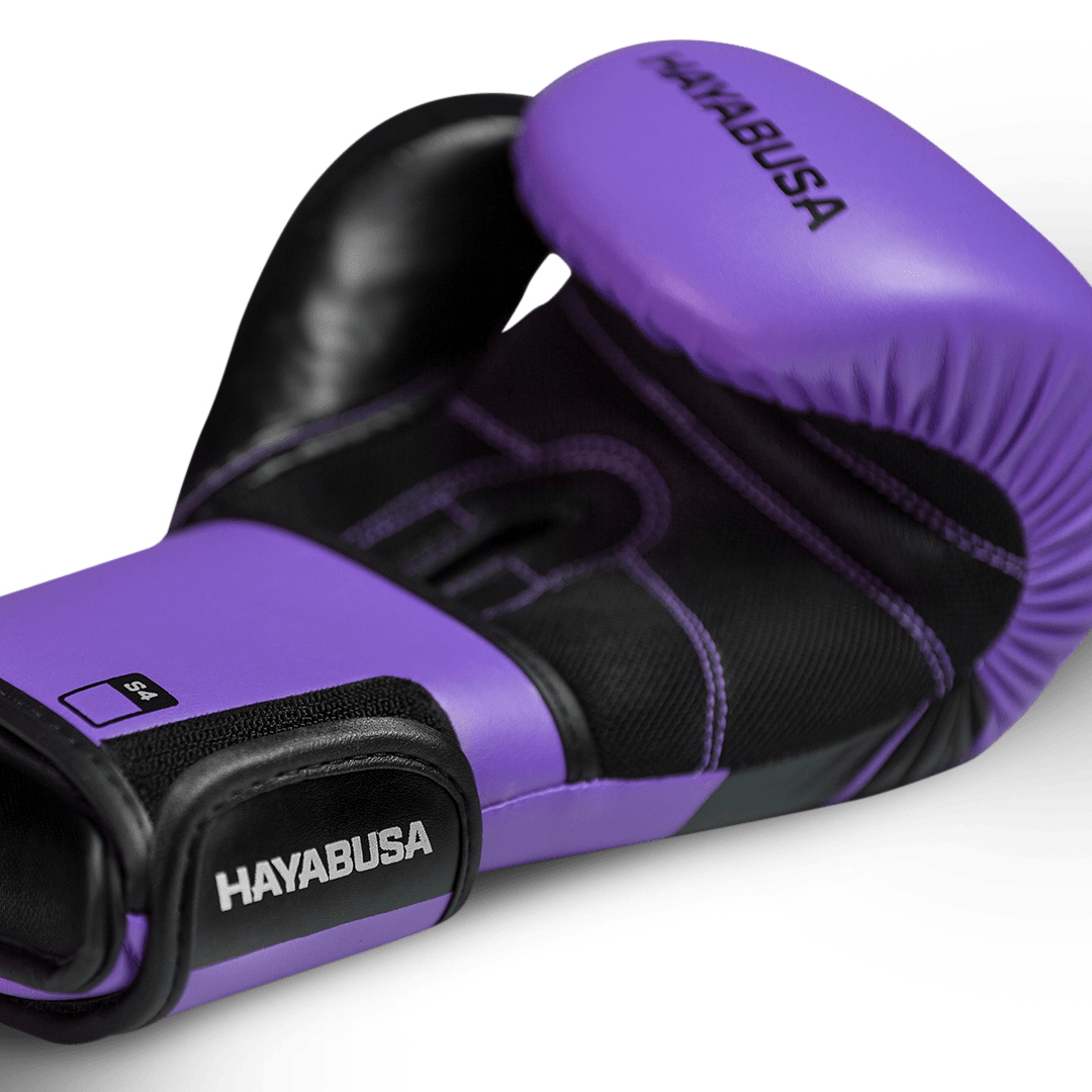 Detail of the palm of the purple Hayabusa S4 glove for maximum ventilation