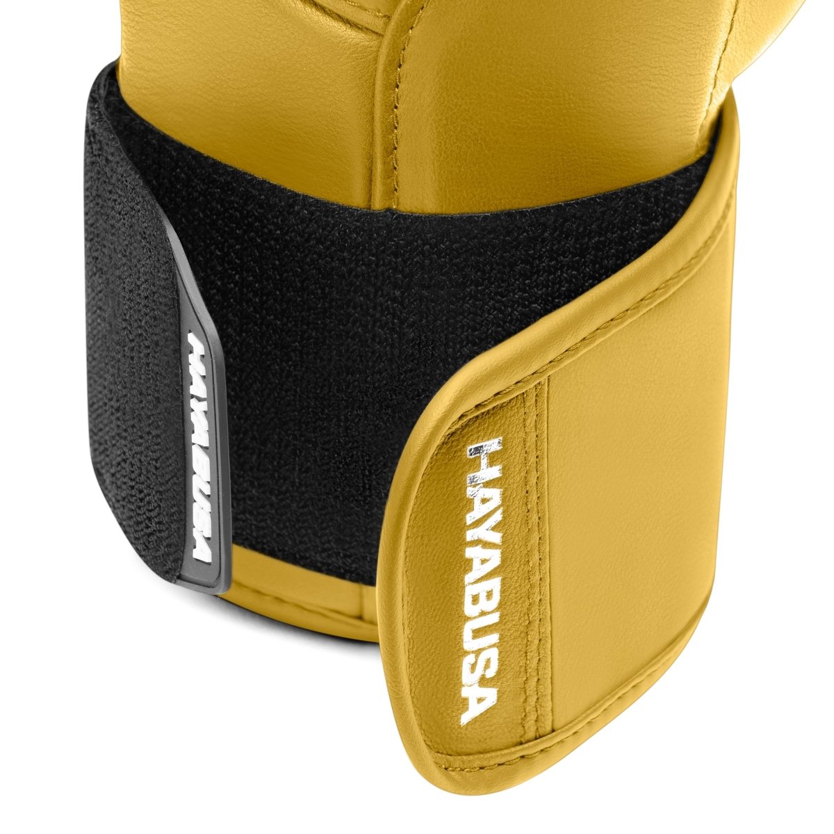 Enkele gele Hayabusa T3 Kanpeki-handschoen met premium afwerking