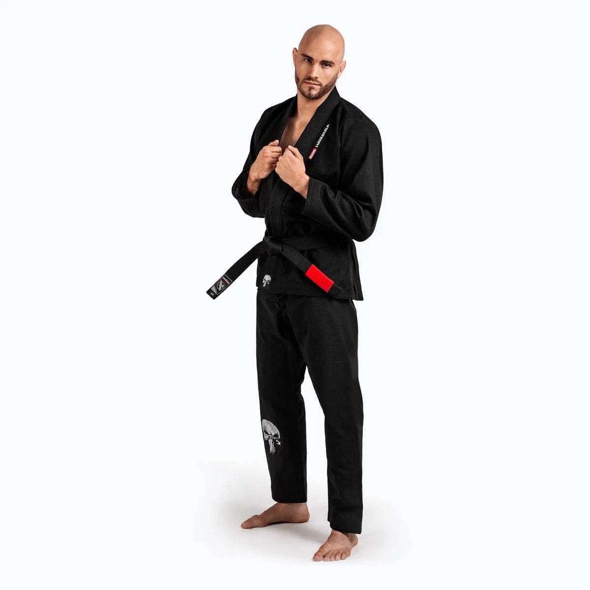 Complete Braziliaanse Jiu Jitsu kimono speciale editie The Punisher.