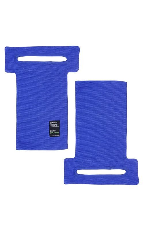 Framifrån av Judo Grip Trainer med ögla Moskito kort 40 cm blå