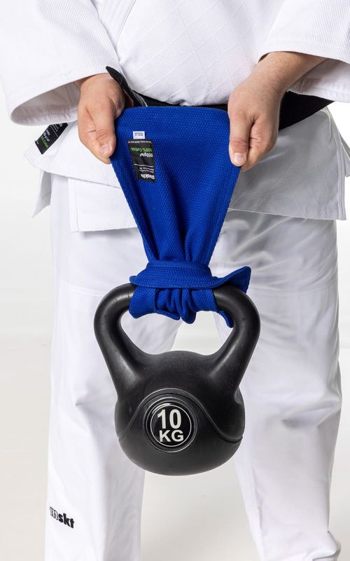 Judo Grip Trainer Moskito kort blå används med låg vikt för greppövningar
