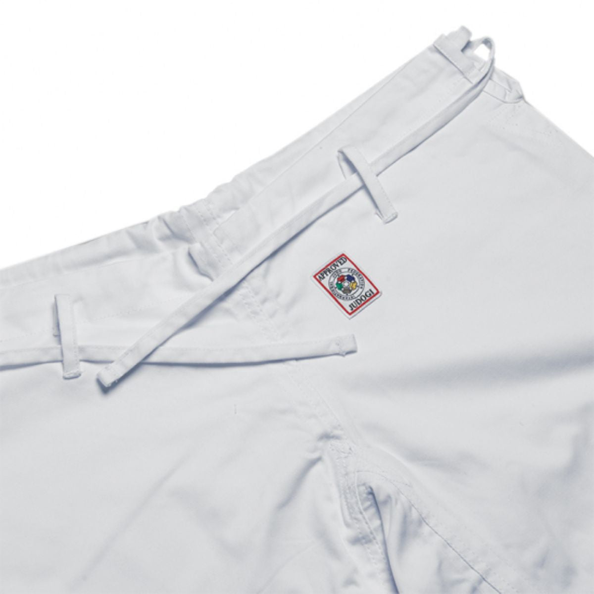 Judogi Adidas omologato IJF bianco Champion III con strisce nere