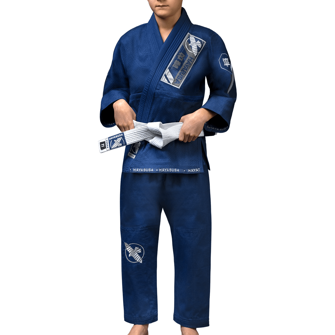 Kimono JJB Hayabusa Ascend Youth bleu marine pour enfants et adolescents