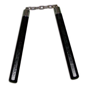 Nunchaku in Legno Ottagonale con Catena in Metallo - Fight Club Store