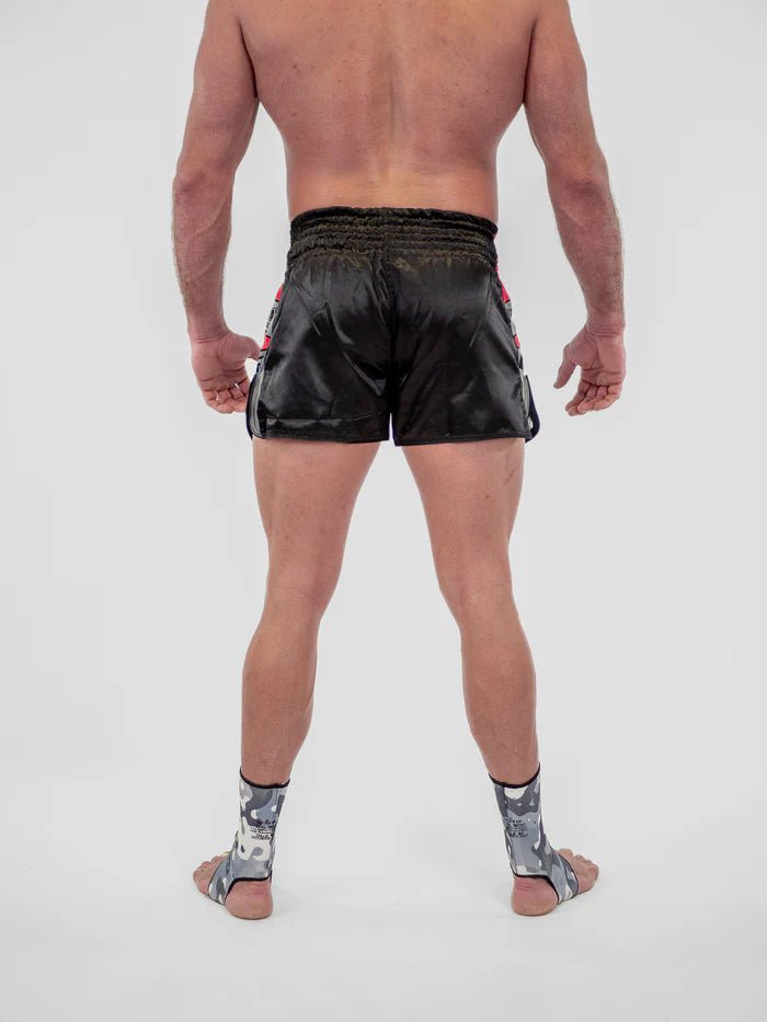 Bakifrån Kick Pro Metal Boxningsshorts för män professionell passform för ring