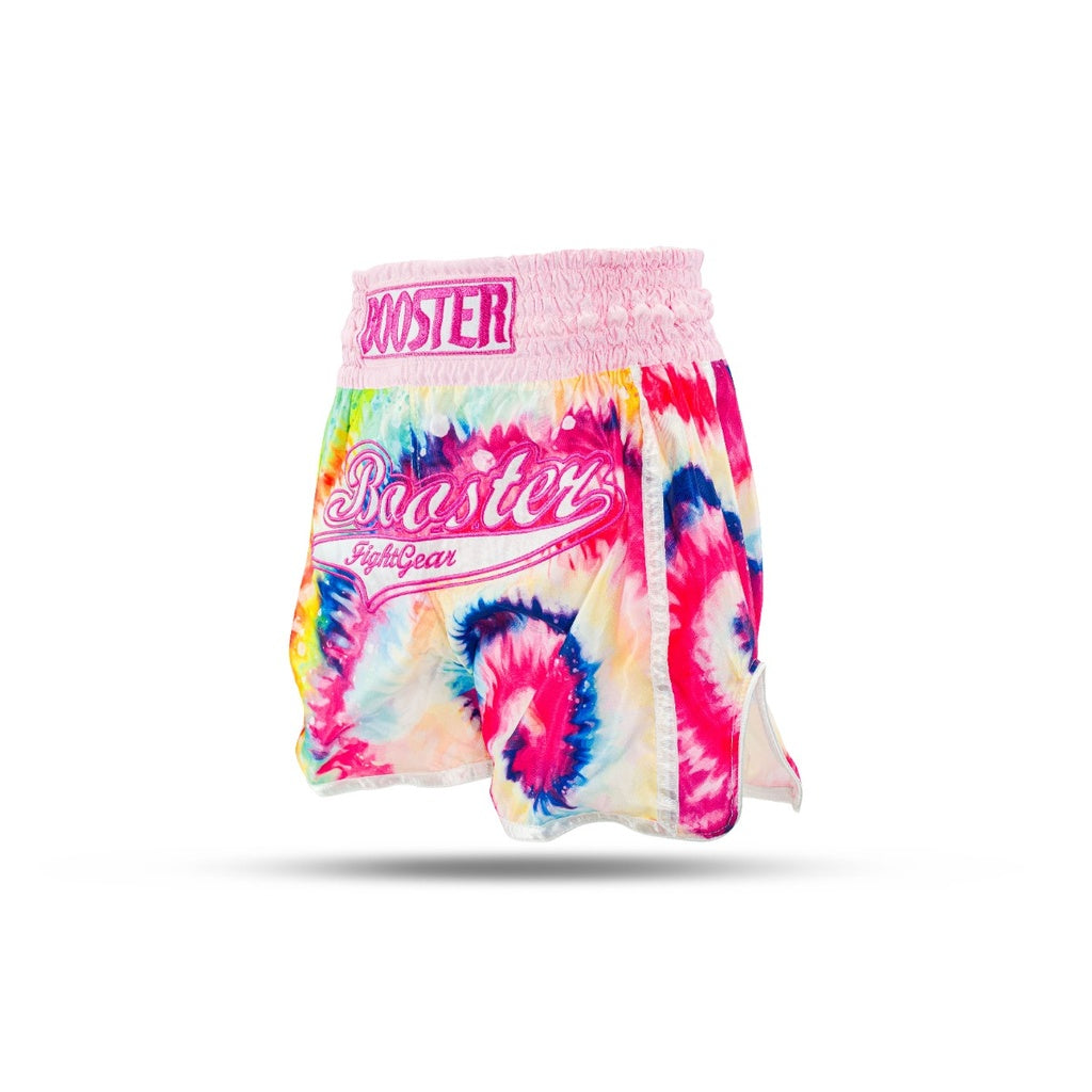 Pantaloncini Muay Thai Bambina Ragazza Booster Swirl - Rosa