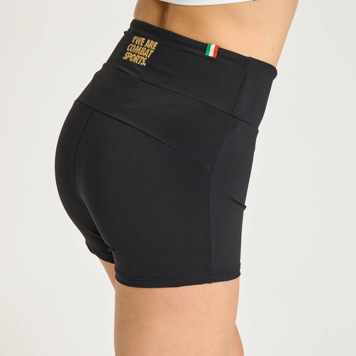Achteraanzicht van de Leone DNA-compressieshort voor dames met spierondersteuning