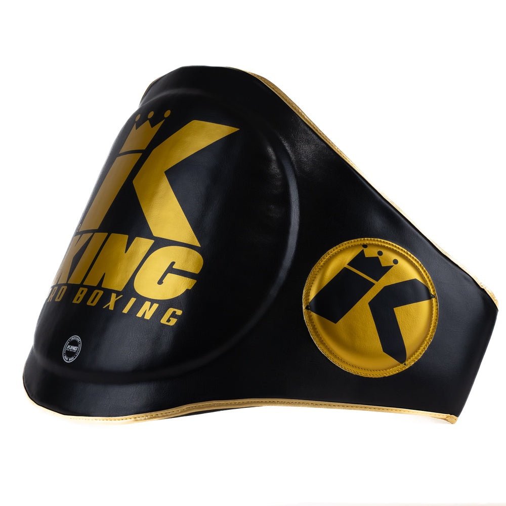Protection abdominale noire King Pro Boxing pour instructeurs avec rembourrage renforcé sur les côtés