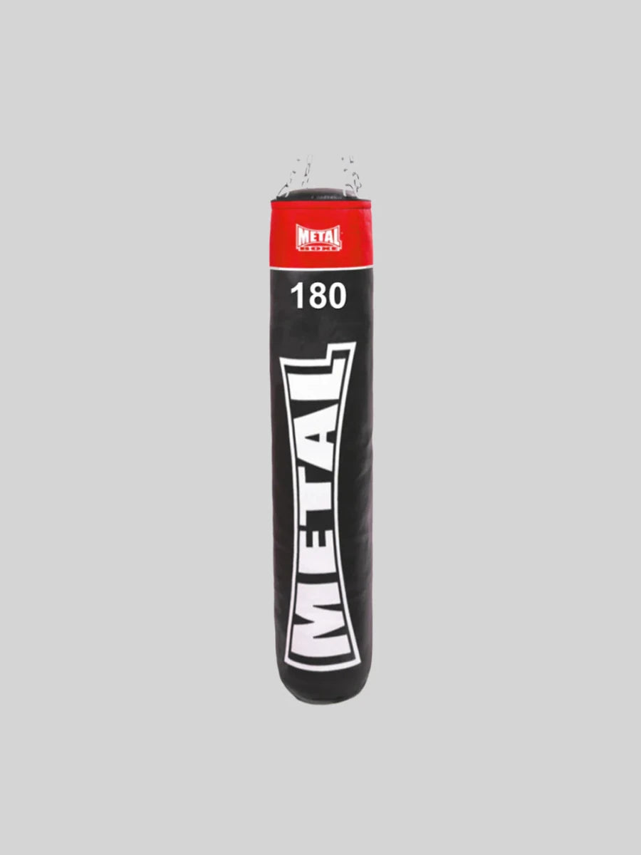 Saco de pancadas completo Metal Boxing Club Line, altura 180 cm, peso 50 kg, saco pesado profissional.