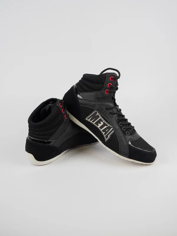 Paire de chaussures de boxe Metal Boxe Viper III noires, design multi-box et stable