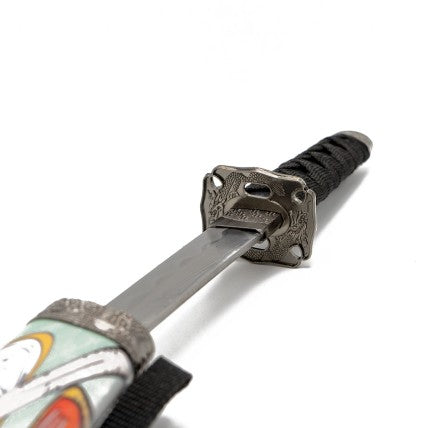 Ensemble de 3 katanas décoratifs de samouraïs avec support