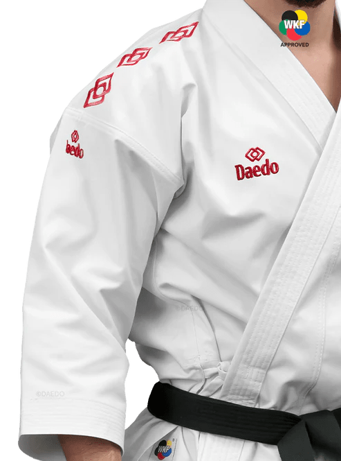 Detaliu de scurtătură specific pentru kata de karategi profesionist Daedo Premier League.