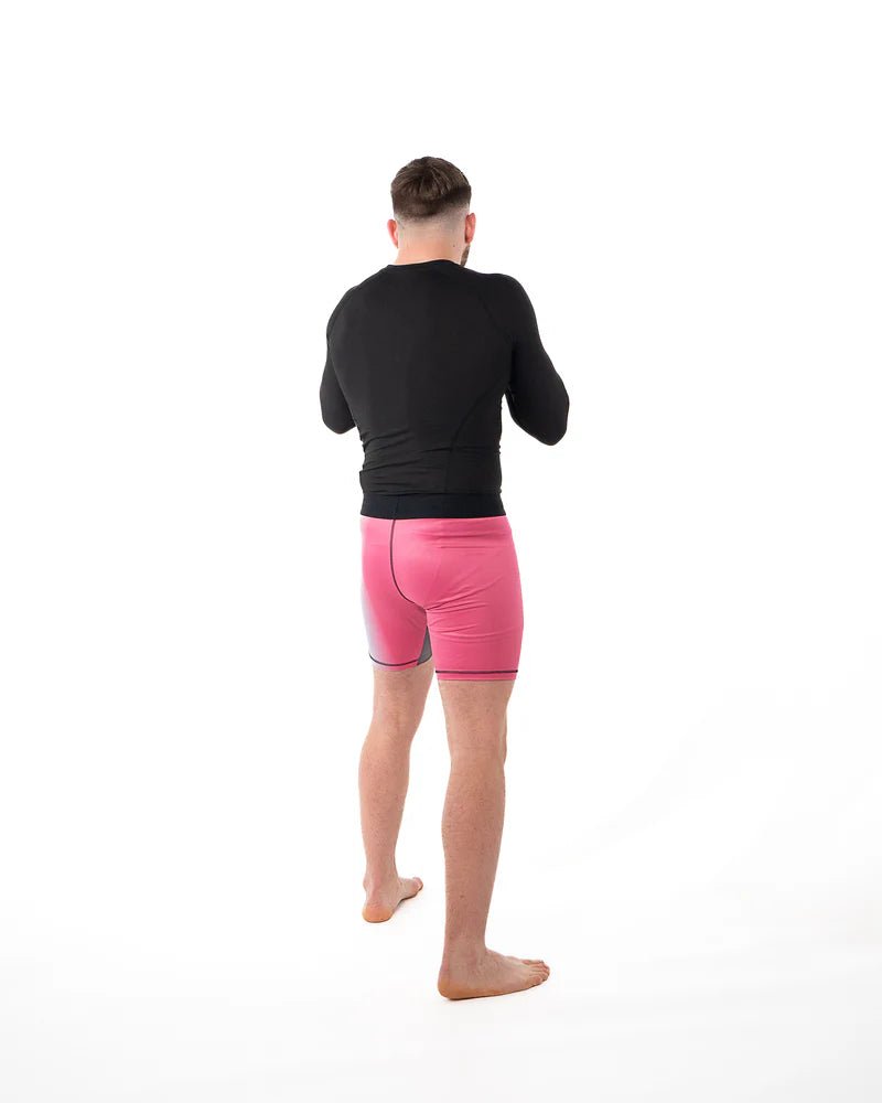 Kompressionsshorts för män bakifrån Metal Boxing Miami Vibe professionell passform