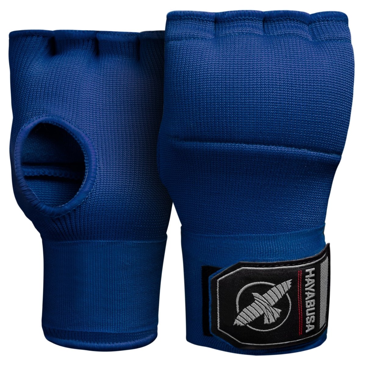 파란색 Hayabusa Quick Wraps 젤 라이너 한 쌍, 정면도