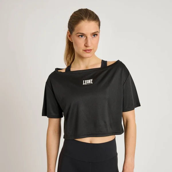 T-Shirt Corta Leone Donna Logo Tecnica - Fight Club Store