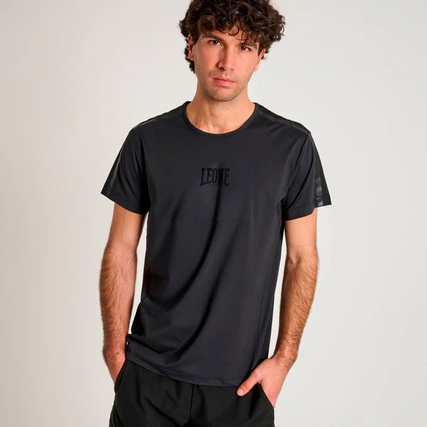 T-Shirt Tecnica Leone Black Lion Nera - Fight Club Store