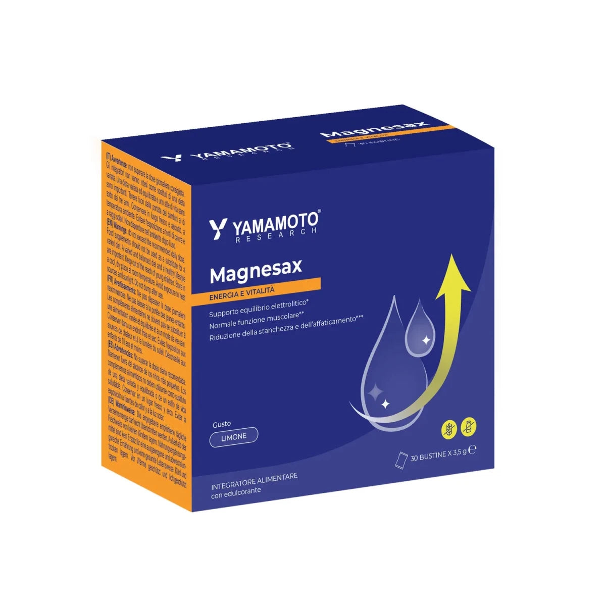 Pack de supplément de bisglycinate de magnésium aromatisé au citron Magnesax de Yamamoto Research