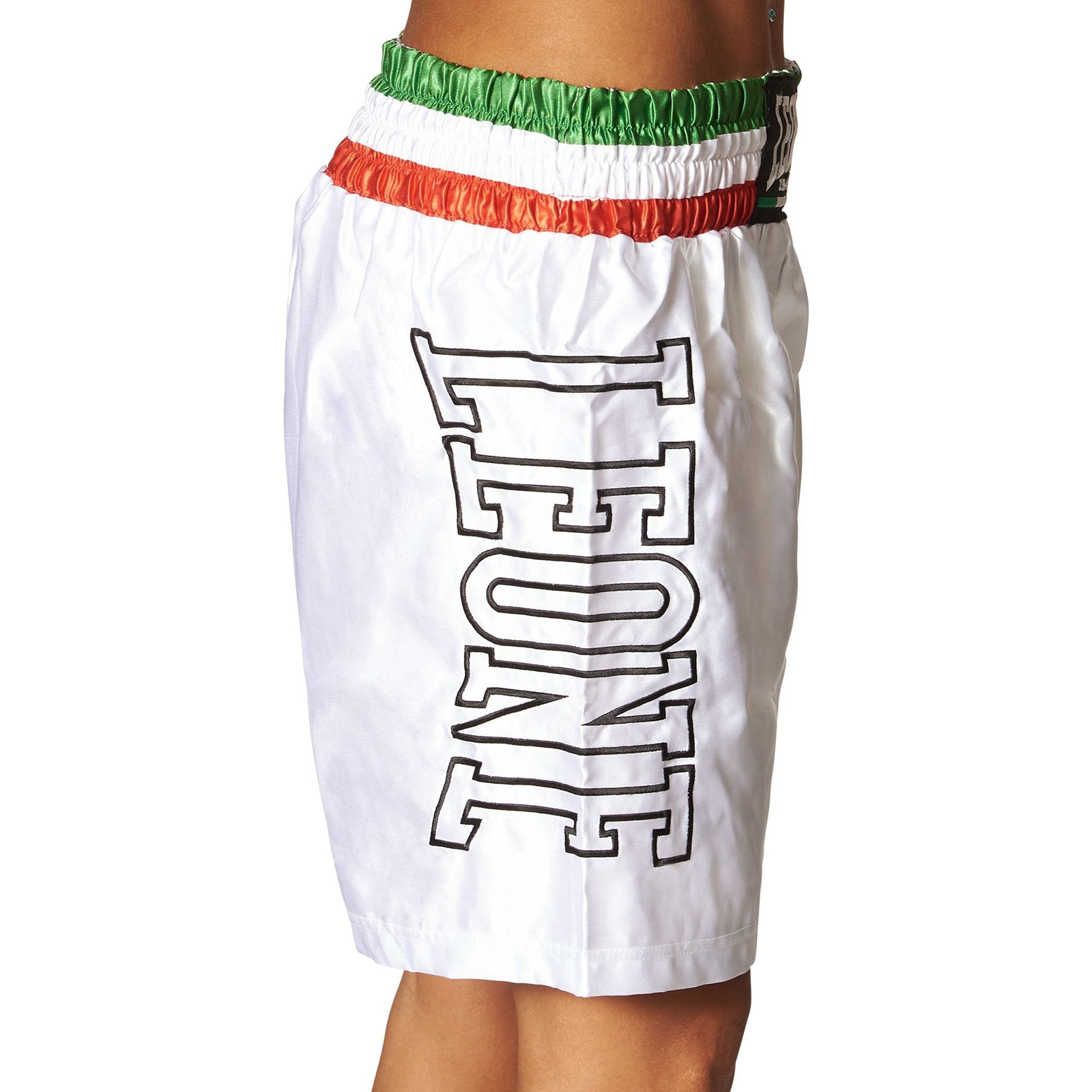 Shorts de boxe Leone bande tricolore