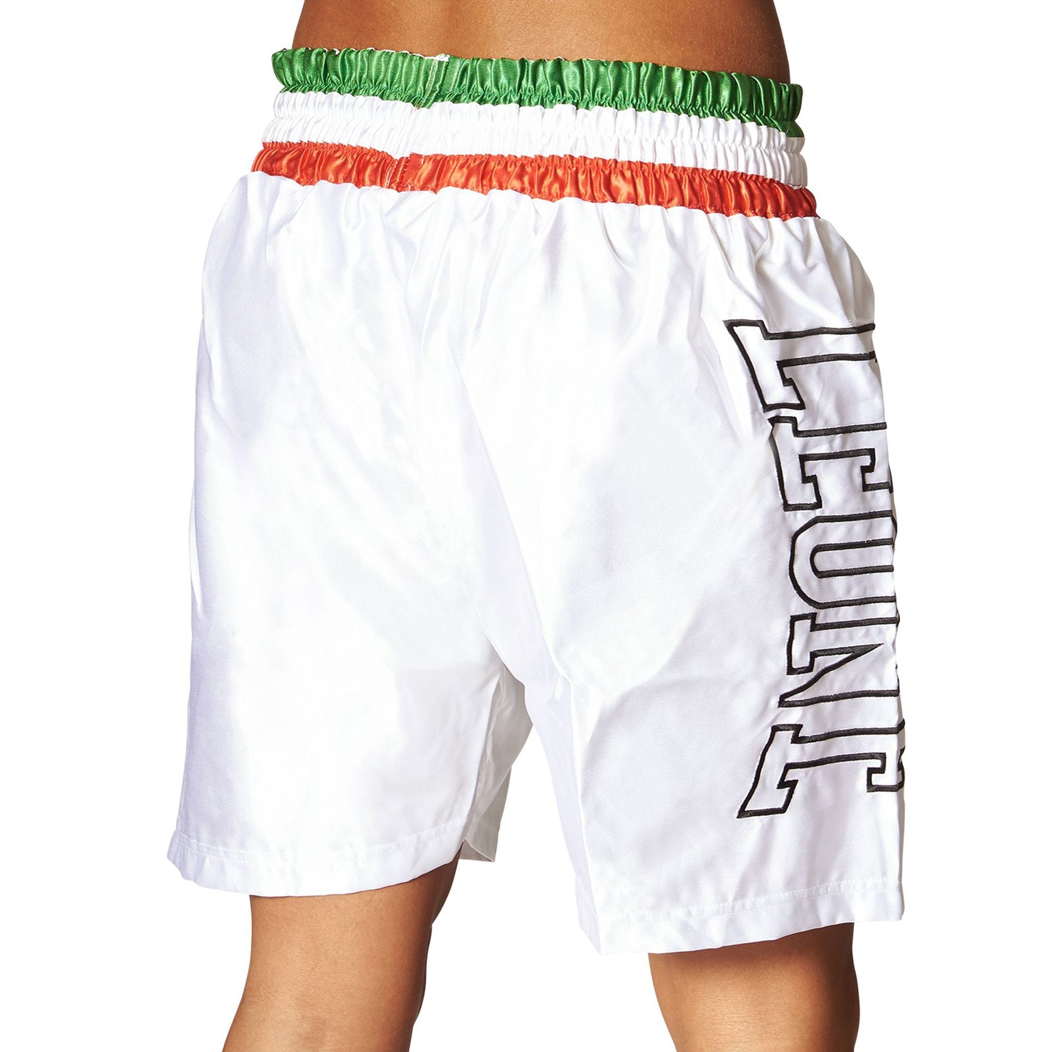 Shorts de boxe Leone bande tricolore