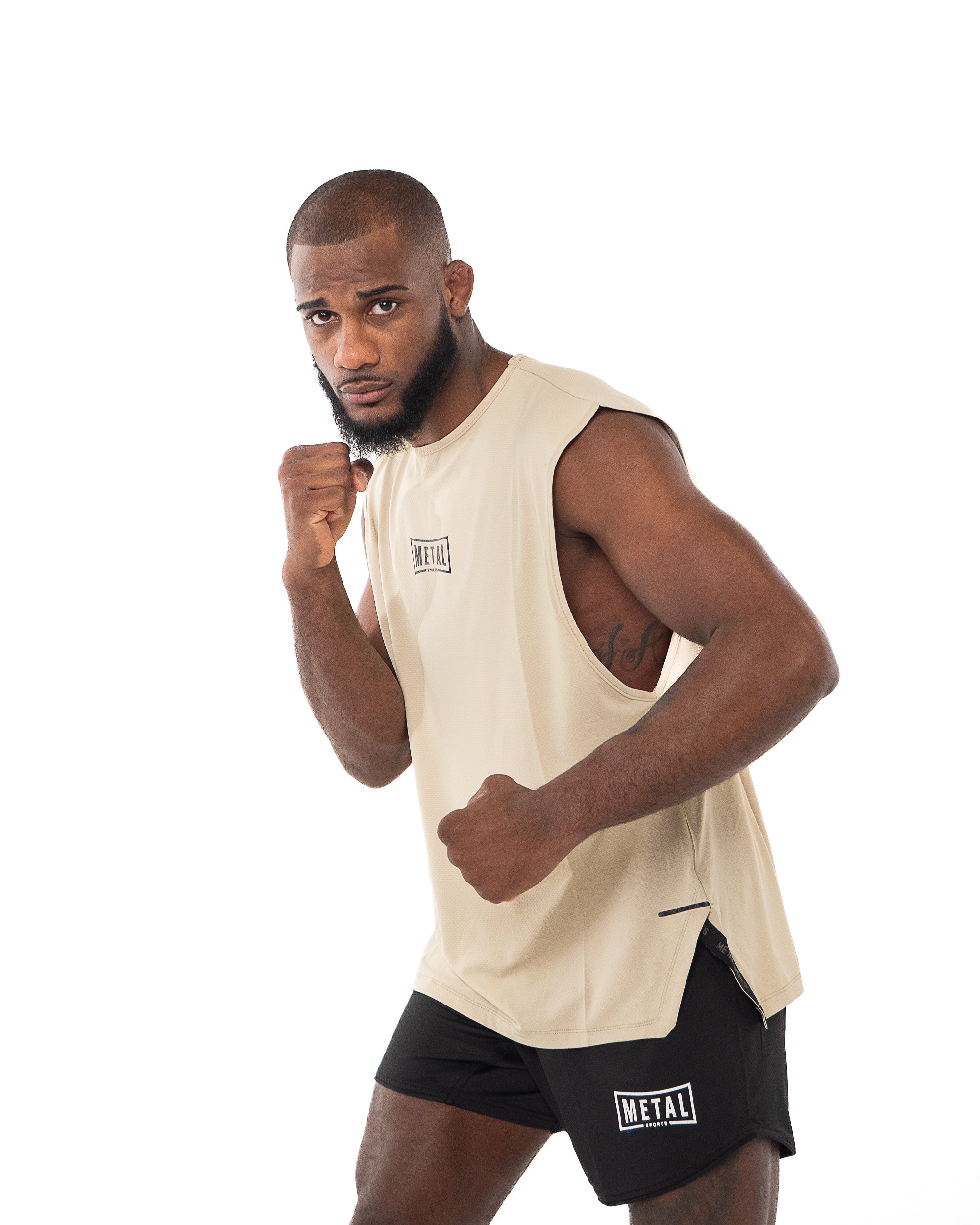 Oversized Metal Boxing Training Tank Top