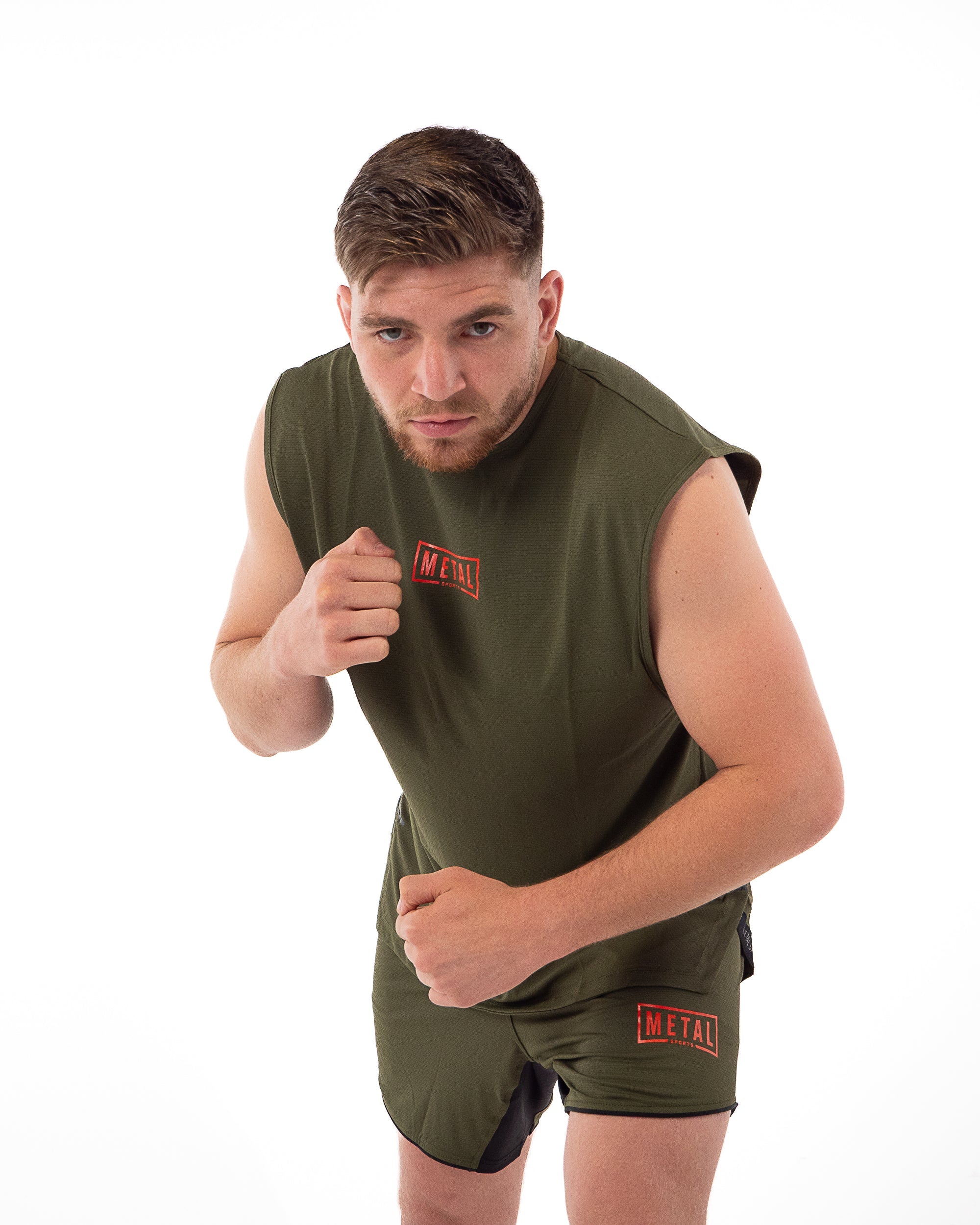 Oversized Metal Boxing Training Tank Top