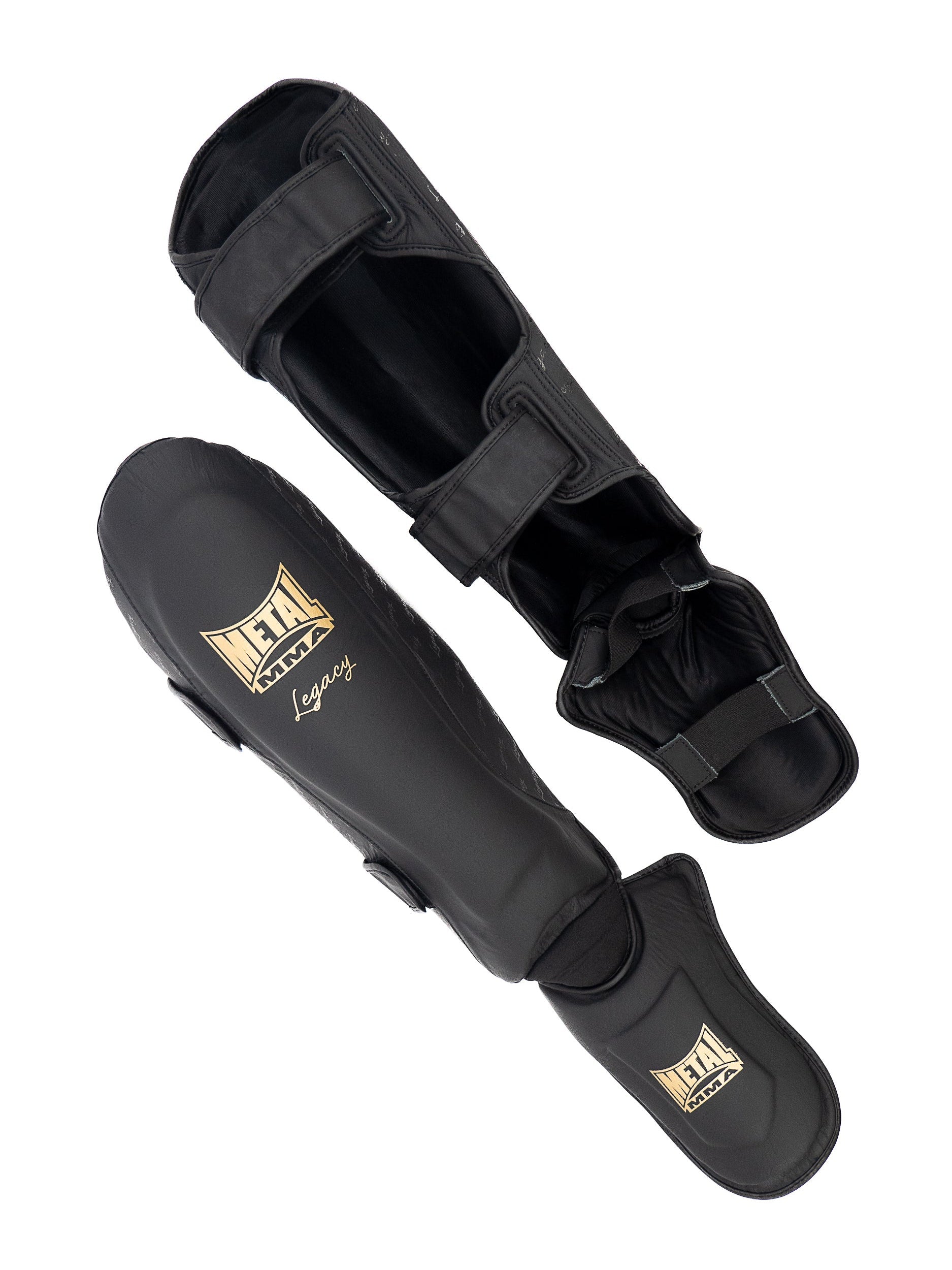 Schienbeinschützer und Fußschutz Muay Thai Legacy Metal Boxe