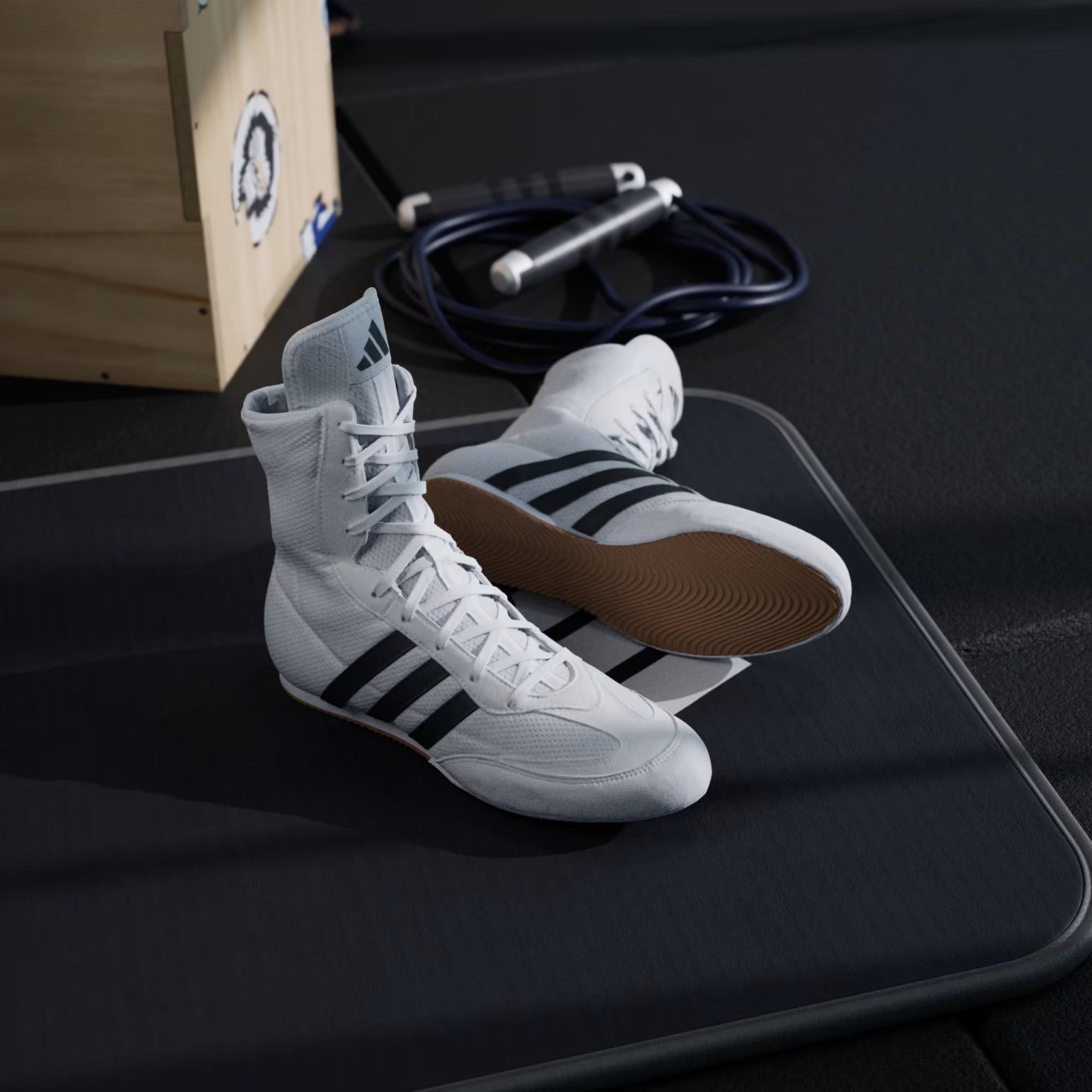 Scarpe Boxe Bianche Adidas Box Hog 2