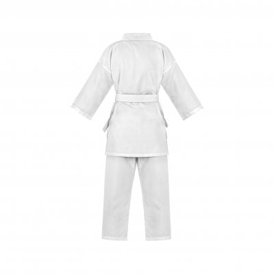 Vista posteriore Karategi Adidas K150 ultra leggero per allenamento e gara.