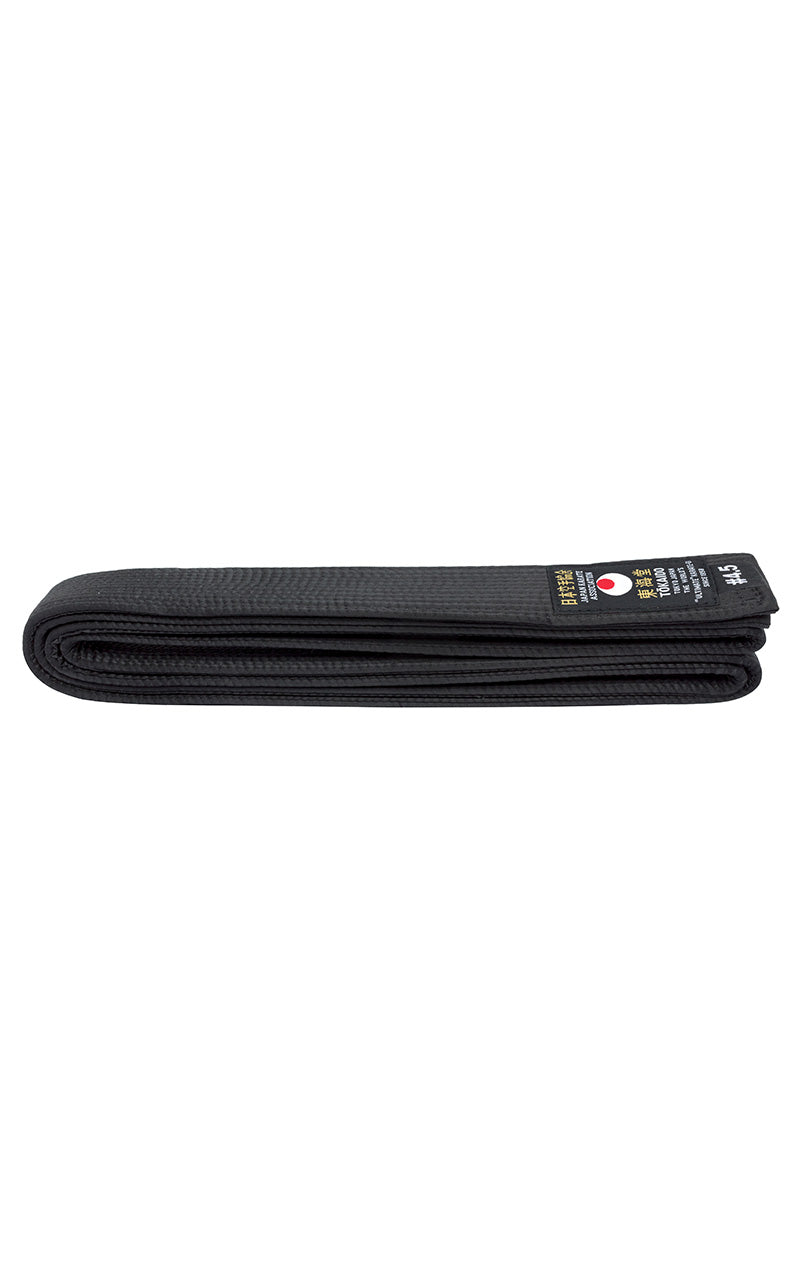 cintura tokaido colore nero in cotone.ideale per il karate.4.5 cm di spessore 