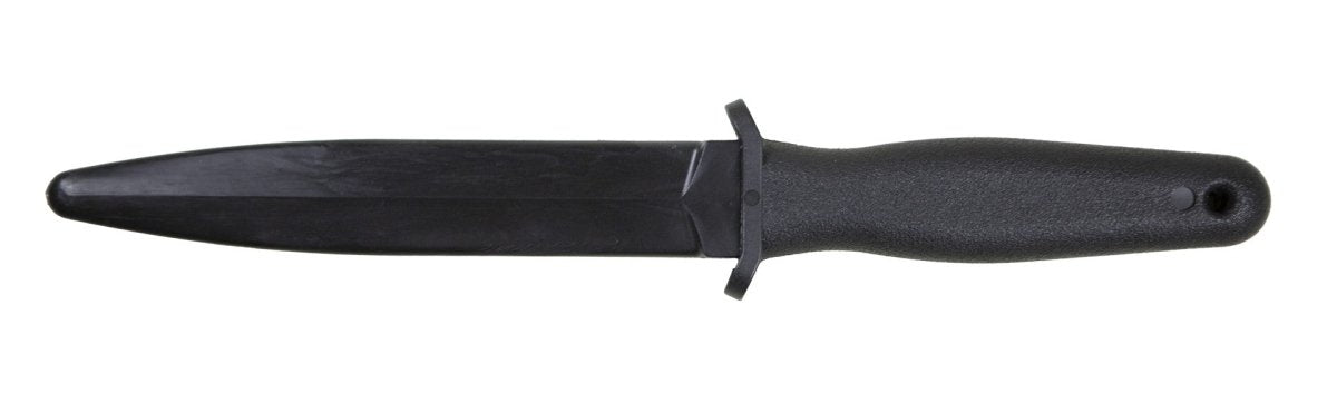 Pisau latihan karet hitam semi fleksibel untuk teknik pertahanan diri