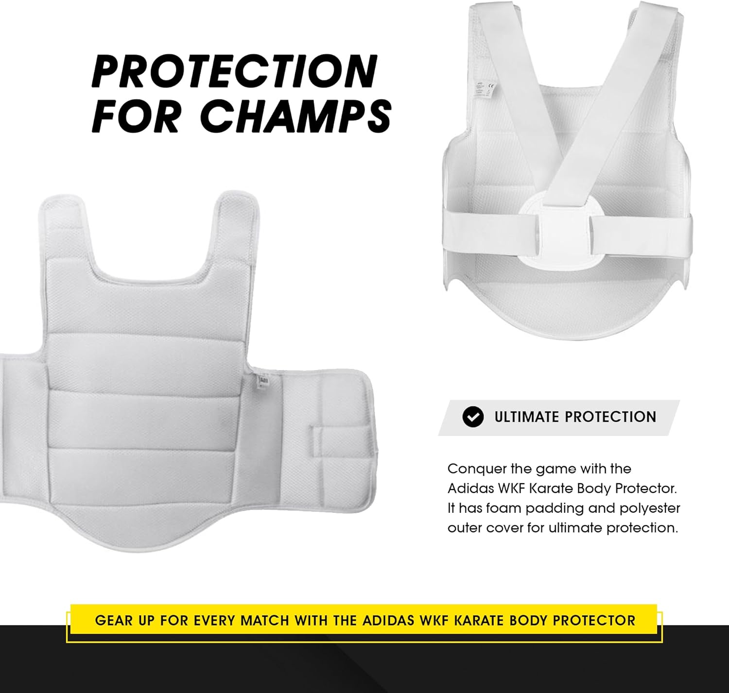 Plastron de karaté Adidas homologué WKF