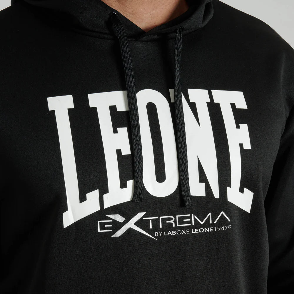 Felpa Leone Logo con Cappuccio