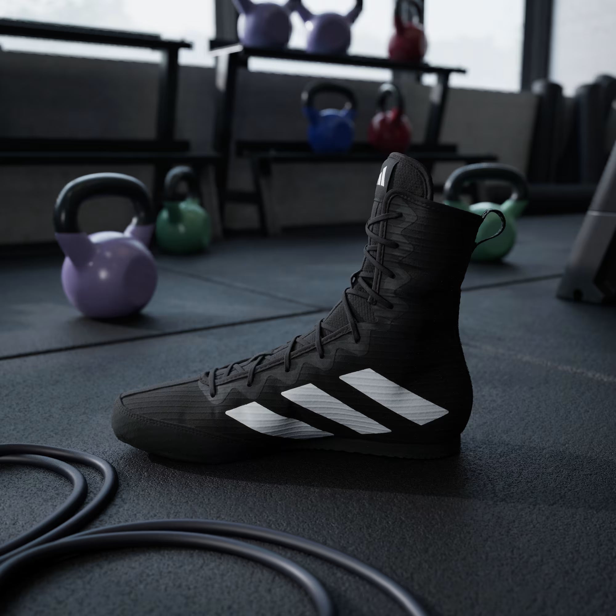 Adidas Box Hog 4 Core Black | Scarpe da Boxe Leggere e Traspiranti