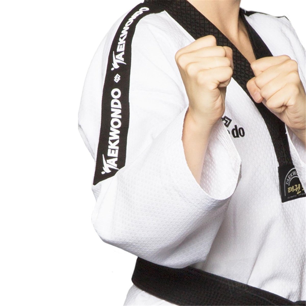 Dobok Taekwondo Daedo Collo Nero Stampa Spalle - Fight Club Store